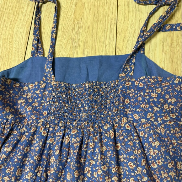 Madewell Petite Tie-Strap Tiered Midi Dress in Summer Vines - Picture 10 of 11